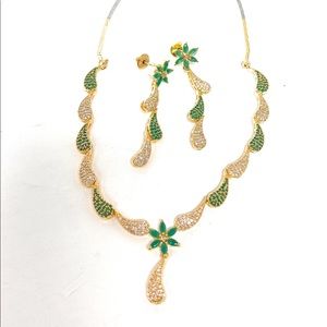 Indian stoned necklace set